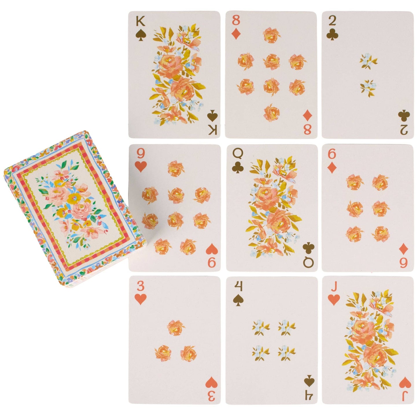 French Floral Playing Card Set