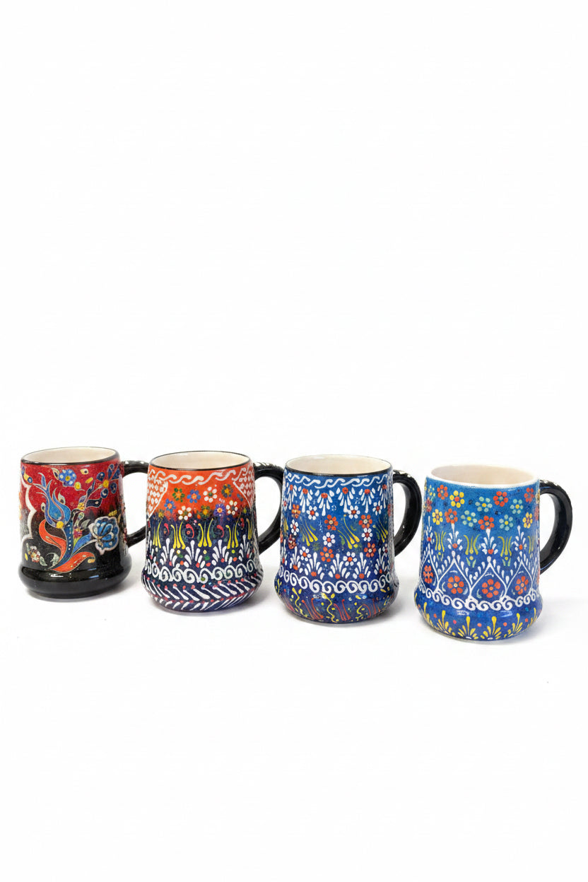 Ceramic Embossed Pint Stein