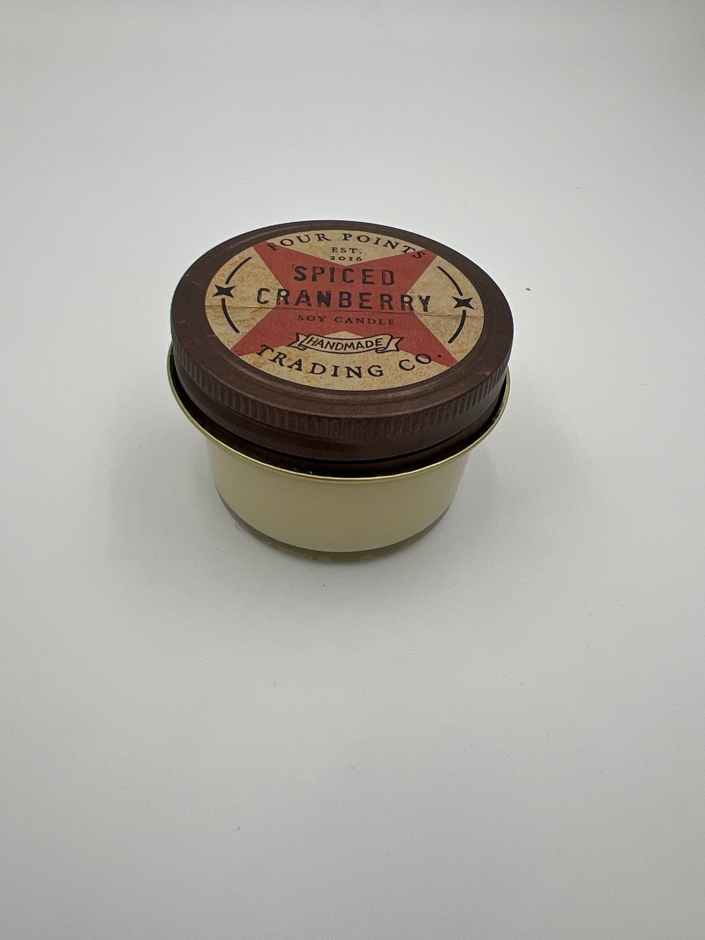 Vela de soja de 4 oz con arándanos especiados
