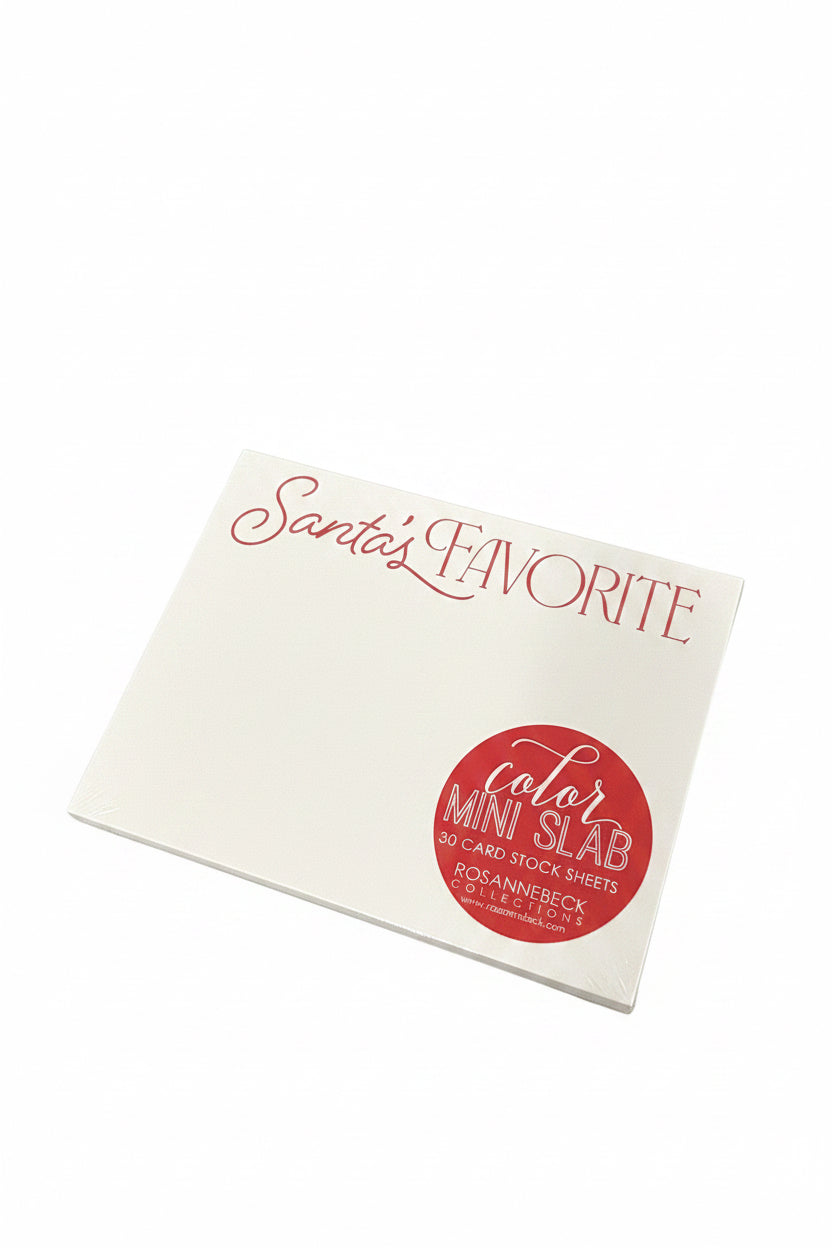 Small Slab Notepad-Santa's Favorite