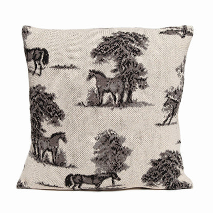 Equestrian Toile Pillow
