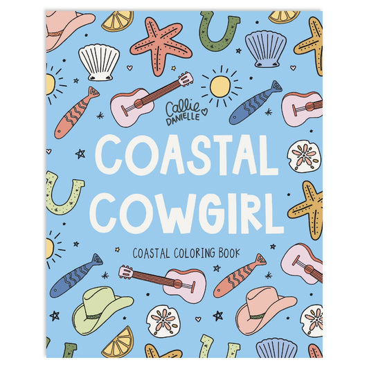 Coastal Cowgirl Beach & Western-Inspired Coloring Book