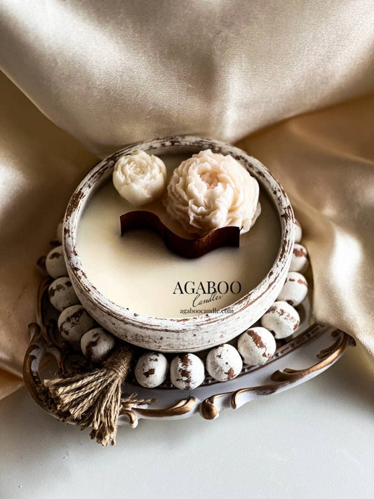 Unique Candle 16 fl oz - 2 Wooden Wicks Candle - Container