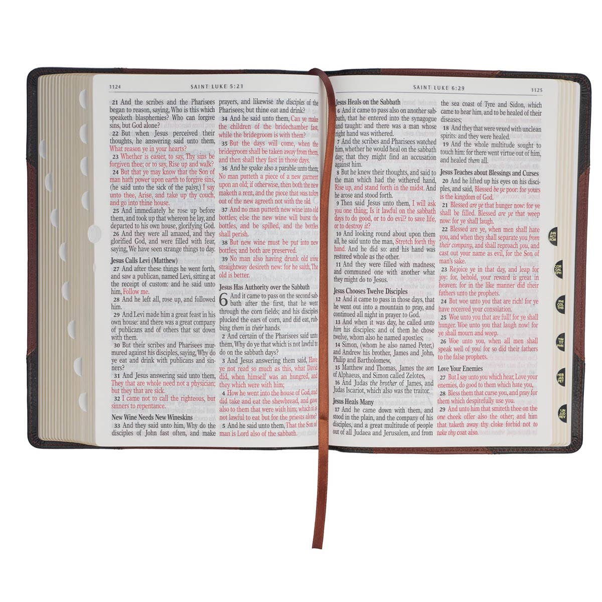 Christian Art Gifts - KJV Bible Giant Print Full-size Full-grain Leather Tan