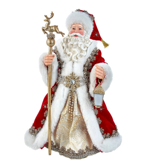 Kurt S. Adler, Inc. - 10.5“ Fabriché™ Regal Red Santa Table Piece