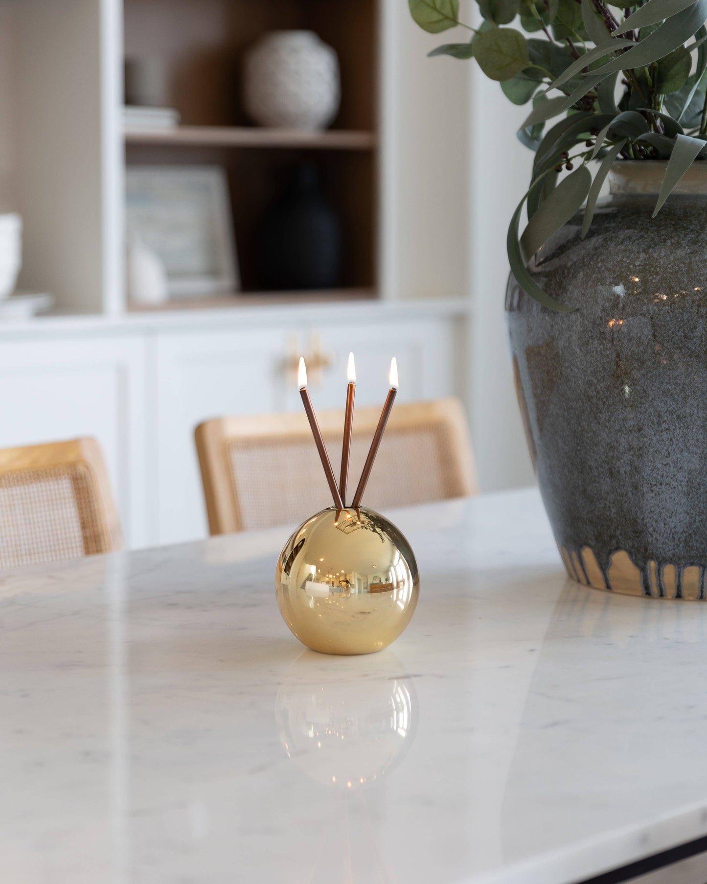 Neva Gold Metallic Vase for Everlasting Candles