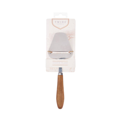 Acacia and Stainless Steel Hard Cheese Plane Slicer