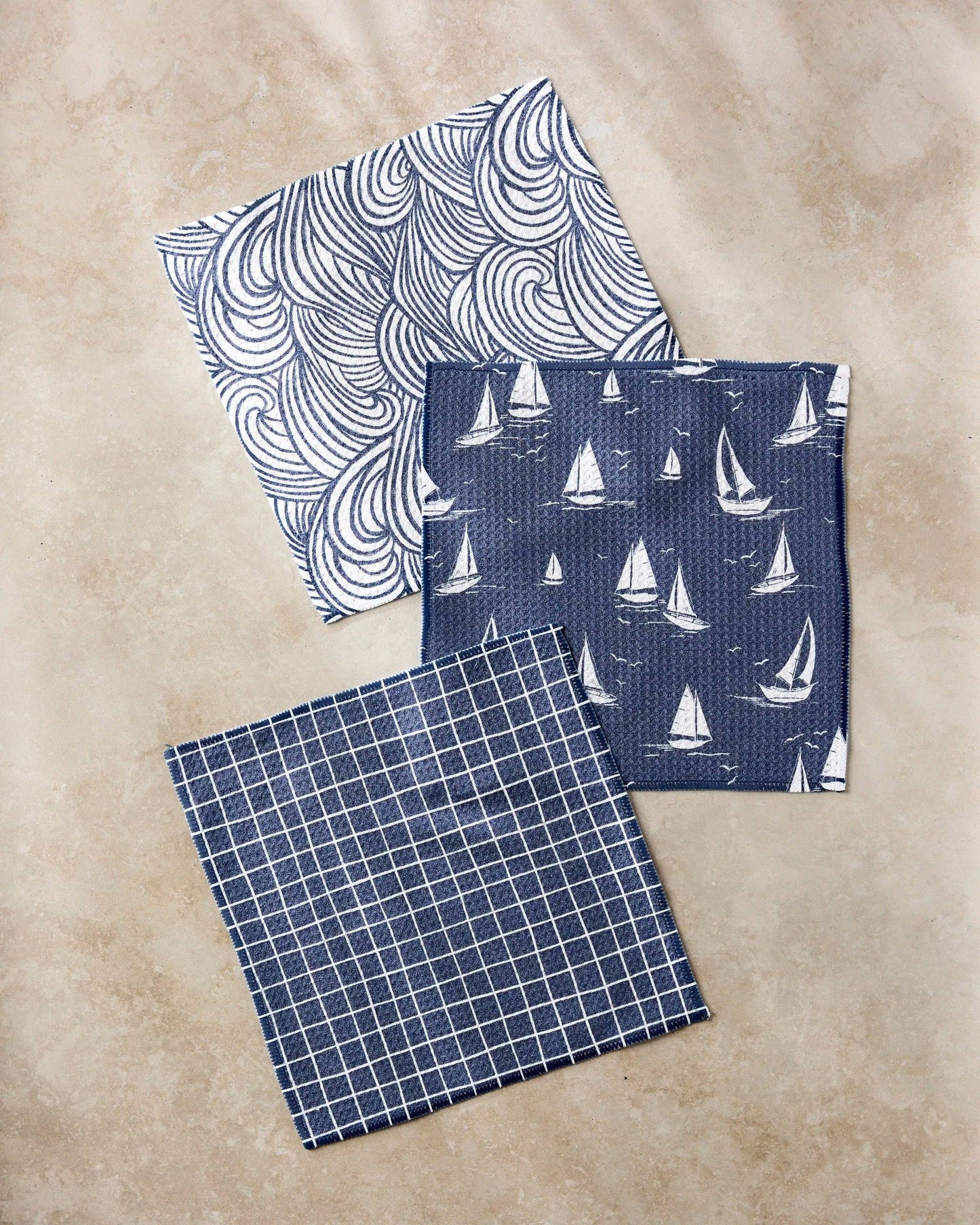 Coastal Day Dishcloth Set