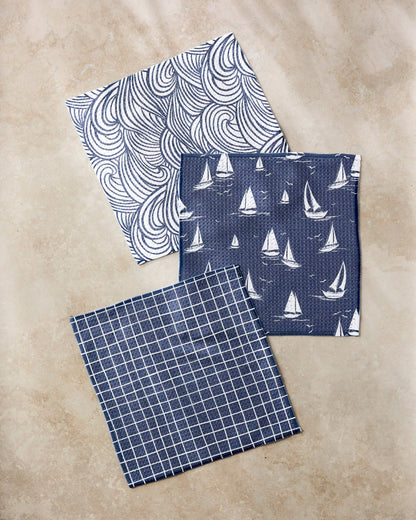 Coastal Day Dishcloth Set