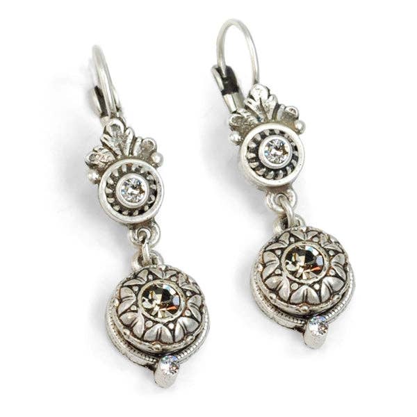 Joyería Sweet Romance - Pendientes victorianos con roseta E1172