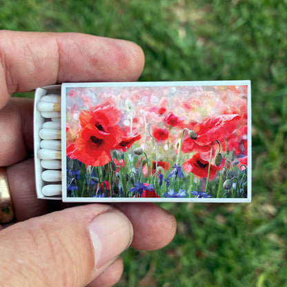 Poppy Flower Matches • Home Decor Matchbo