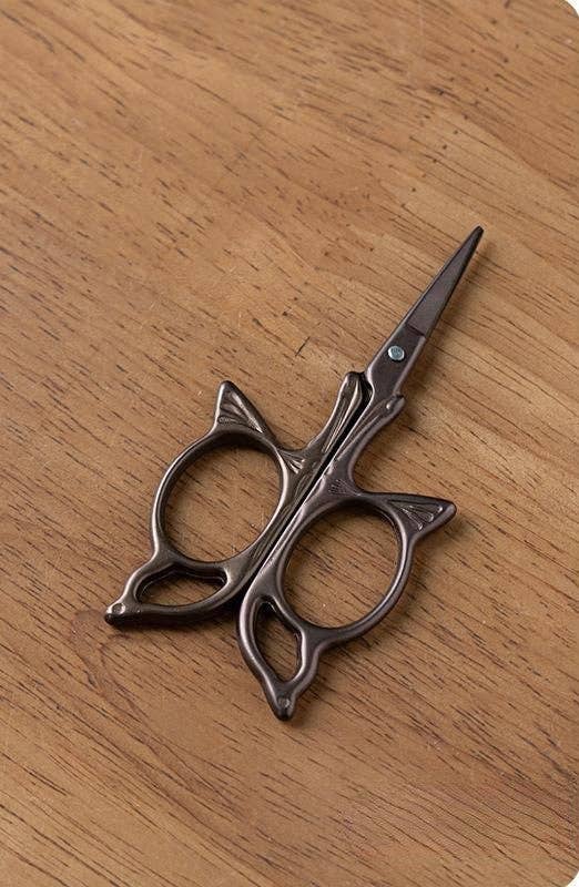 Vintage Style Embroidery Scissors with Brocade Sheath