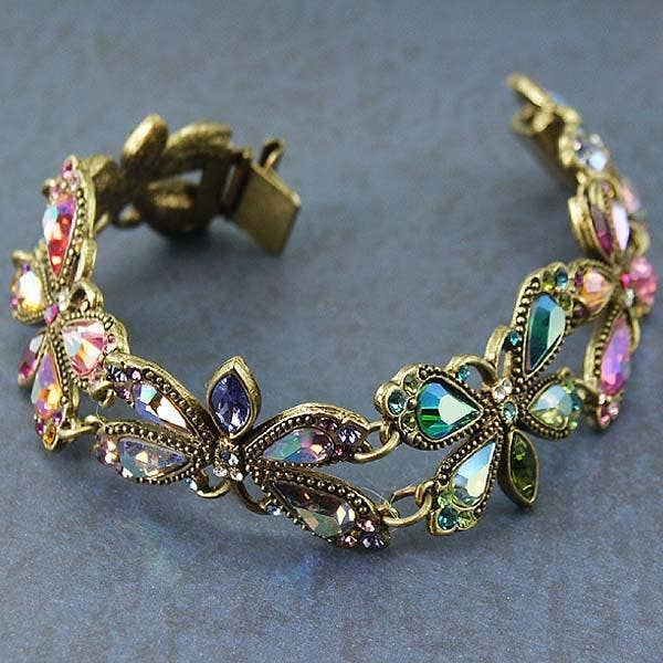 Joyería Sweet Romance - Pulsera vintage de luciérnaga arcoíris BR558