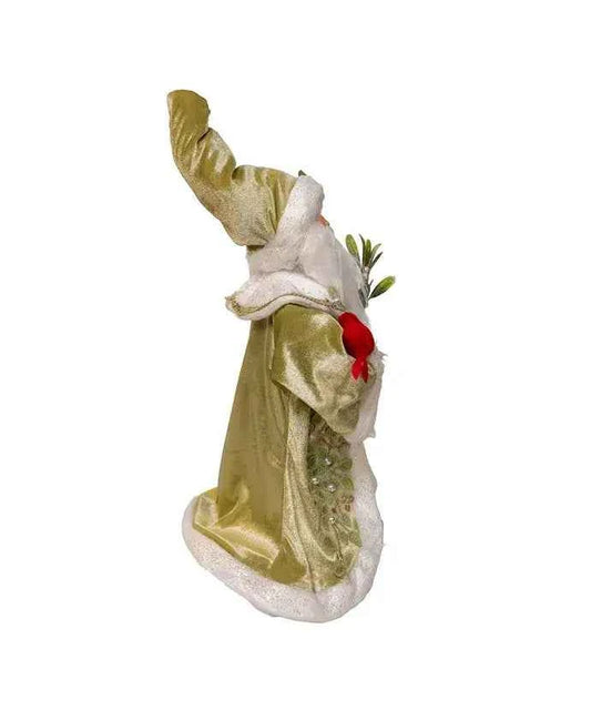 18" Mistletoe Kisses Santa Tablepiece
