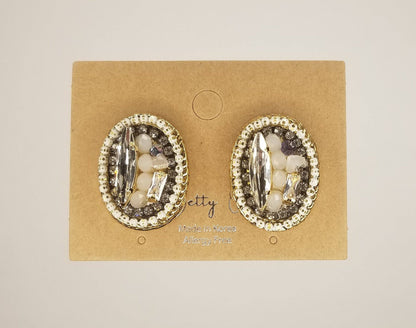 Pendiente de poste hecho a mano