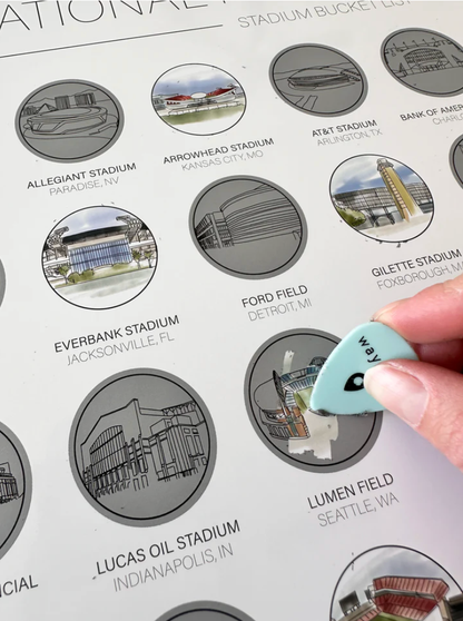 NFL Football Stadium Scratch Off