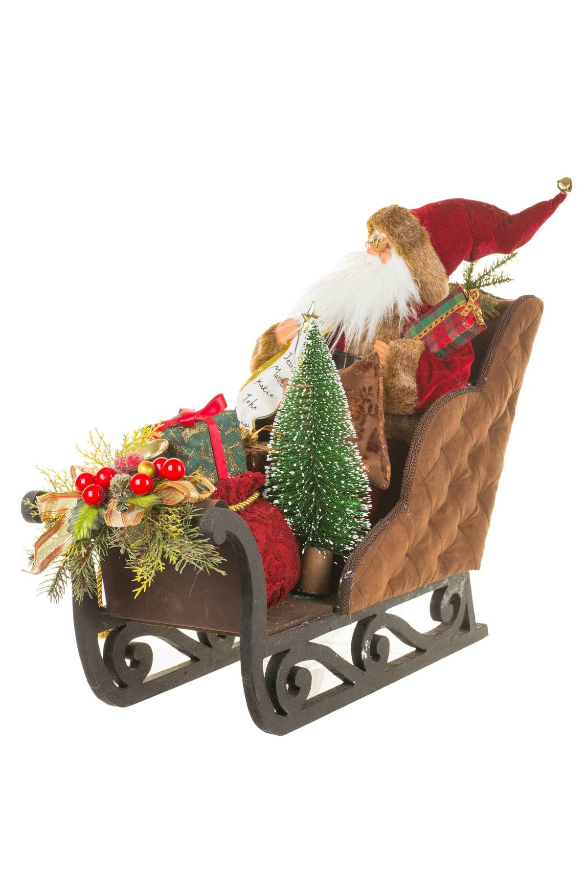 NEW-Brown Santa's Sleigh