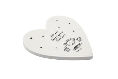 Send With Love 'Hearts Brew Here' Heart Coaster