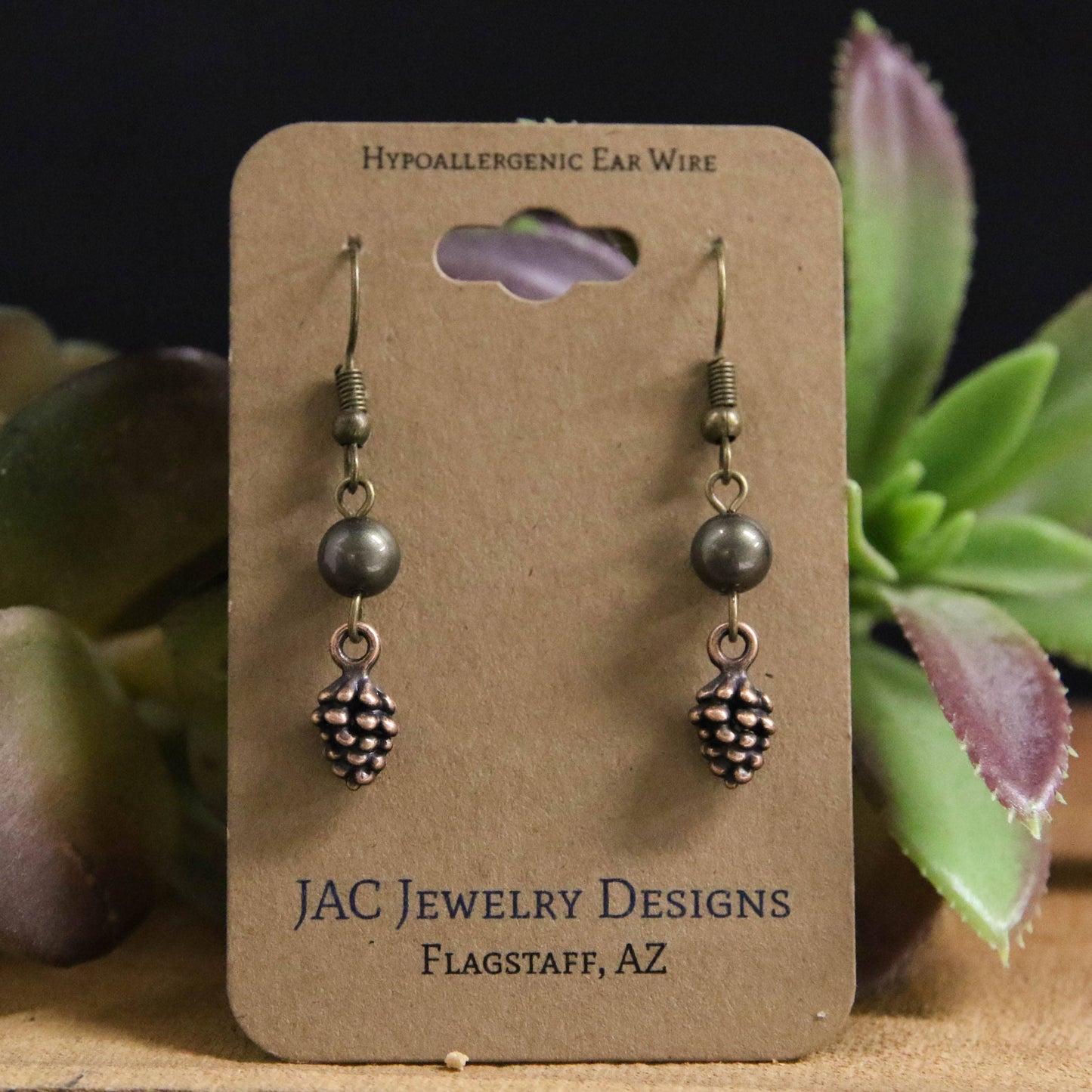 Pinecone Earrings