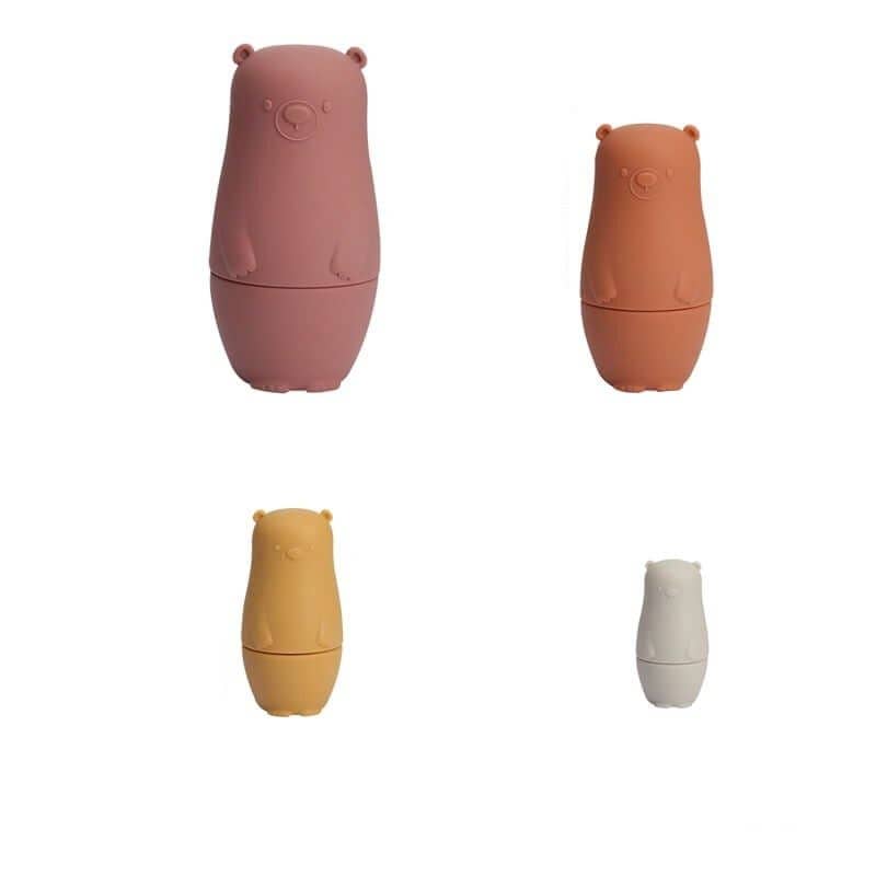 Baby Silicone Russian Nesting Dolls Toys: Blue