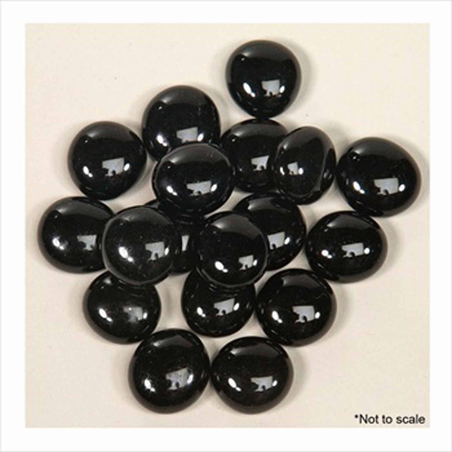 Glass Decor Marbles Black