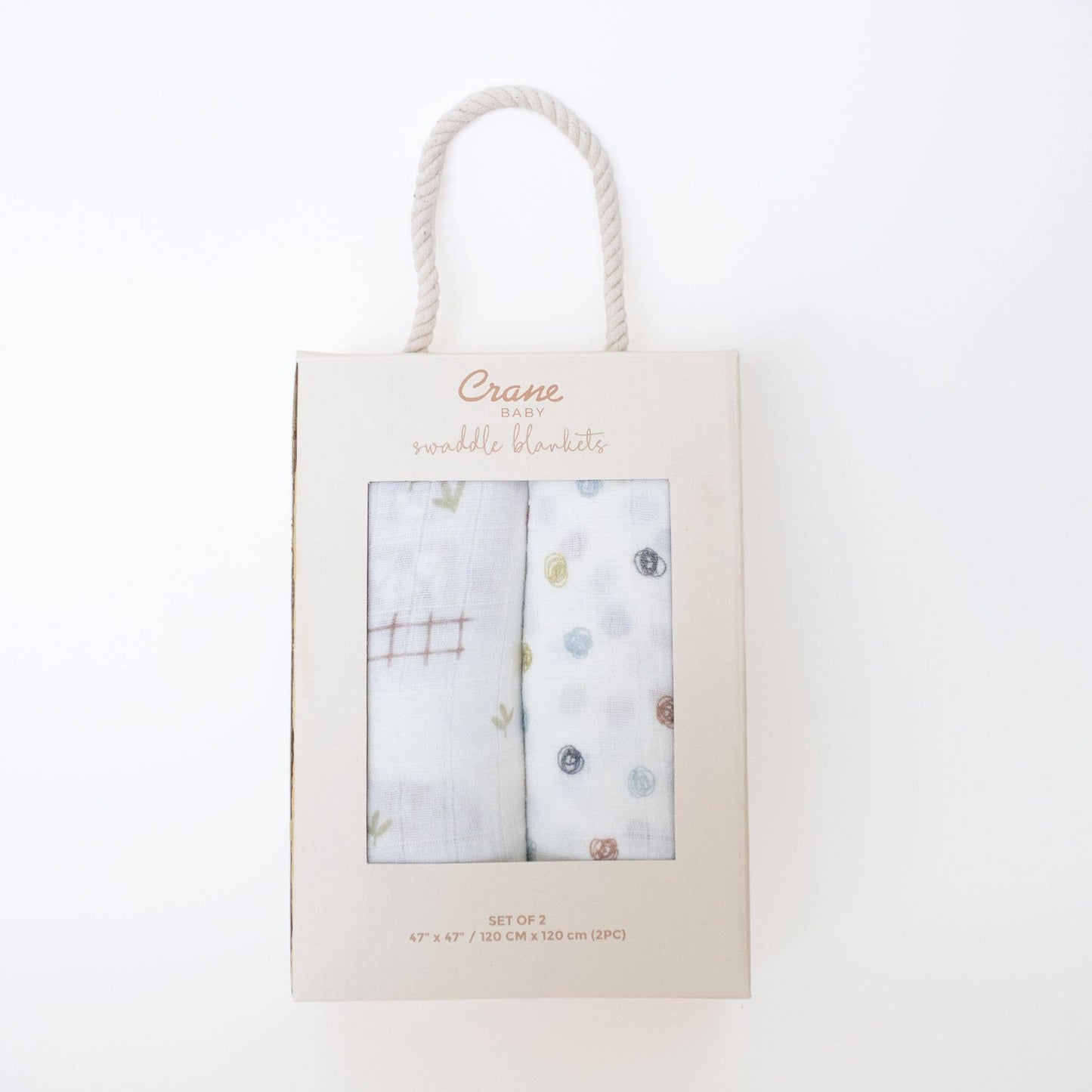 Charlie 2-pc. Farmhouse Tractor/Dot Swaddle Set