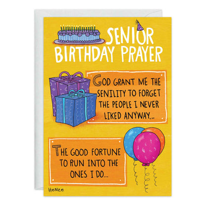 Senior Birthday Prayer Birthday Card - 9333