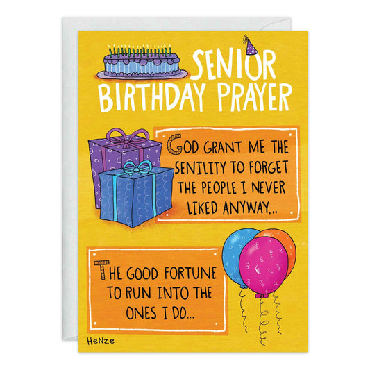 Senior Birthday Prayer Birthday Card - 9333