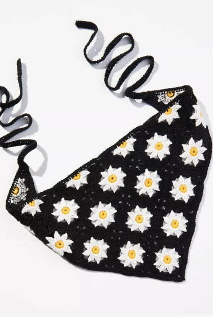 FLOWER HAIR SCARF HAIR BAND