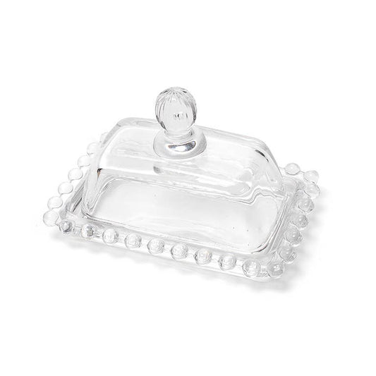 Glass Covered Butter Dish 2 pc Set