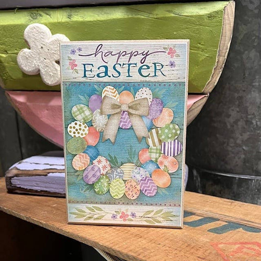 Easter Egg Wreath Block