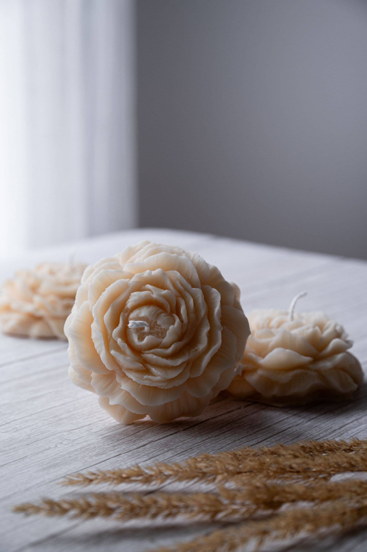 Vela de flor de peonía
