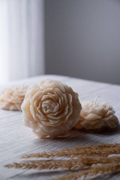 Vela de flor de peonía