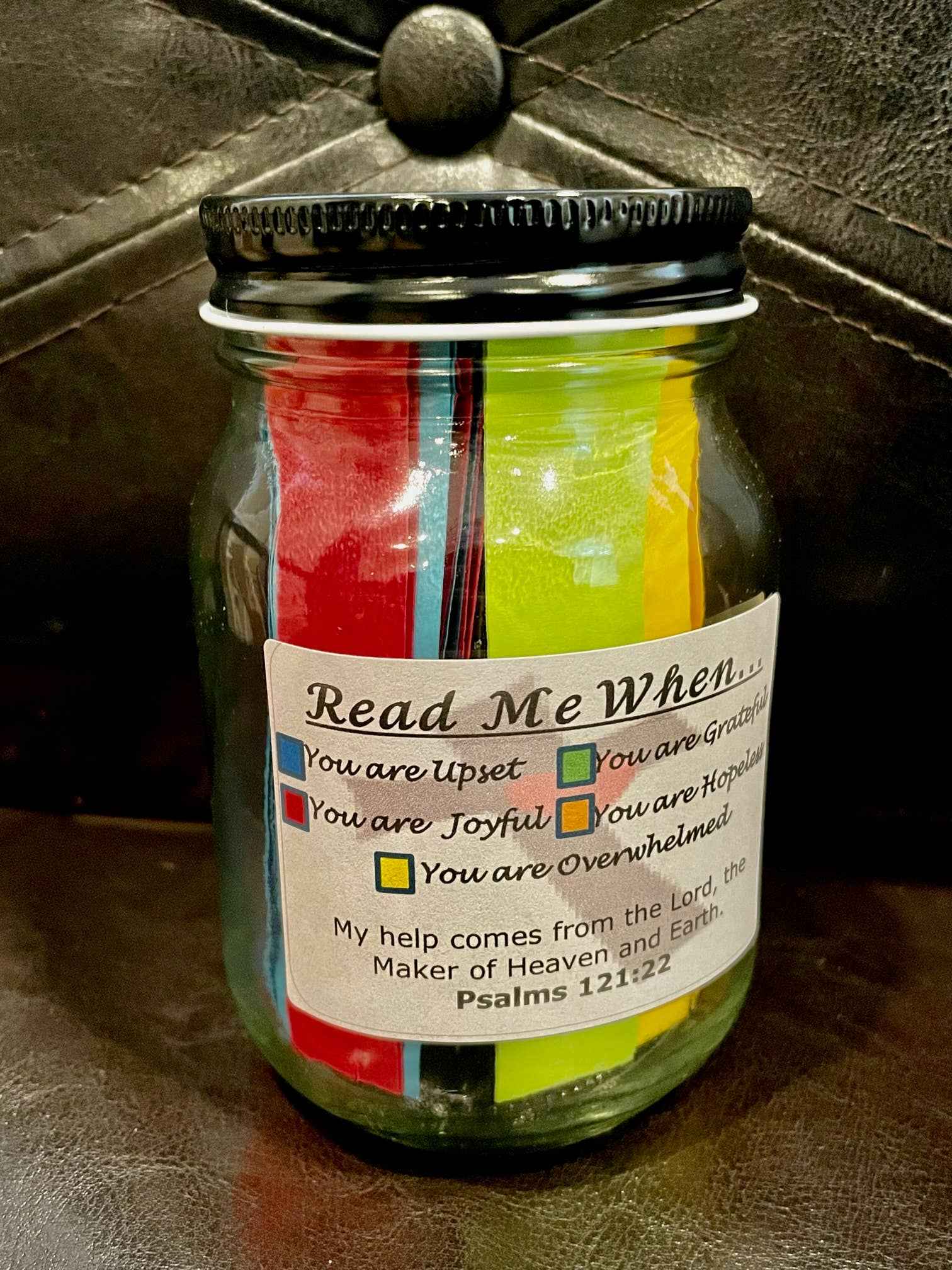 Bible Verses in a Jar- Color Coded Scripture