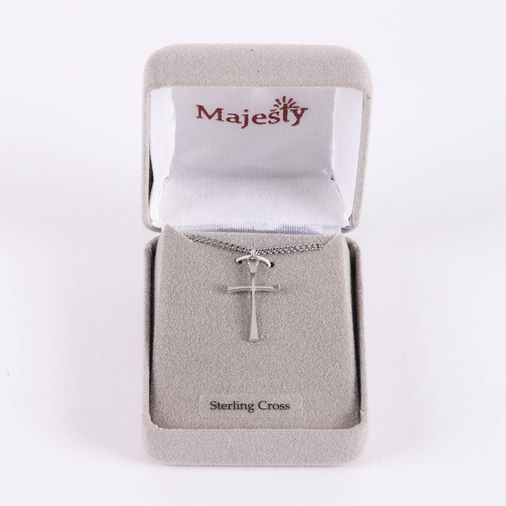 Swanson Christian Products - Necklace Cross - Sterling Silver - 18"
