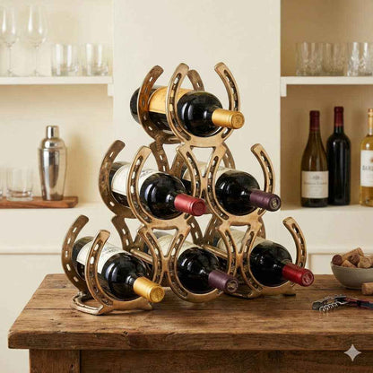 Textured Horseshoe 6-Bottle Holder