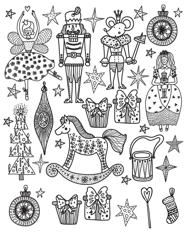 Nutcracker: Coloring Book