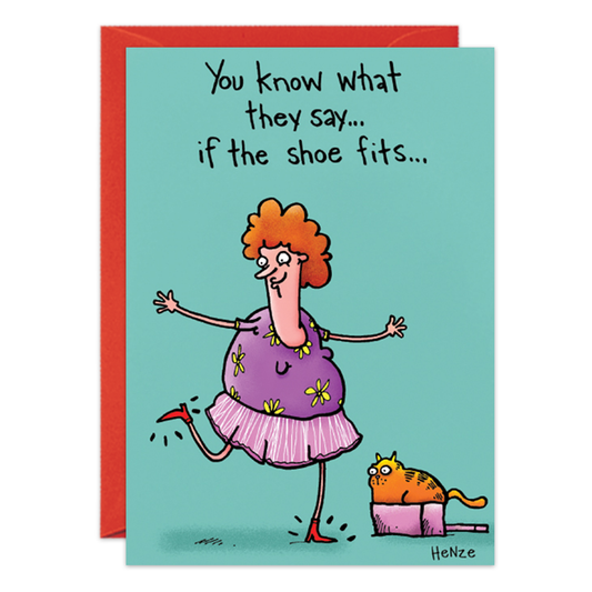 If The Shoe Fits Birthday Card