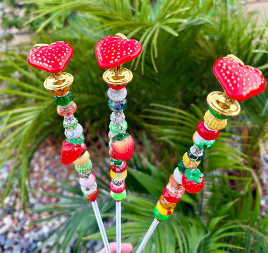 Strawberry Garden Stake: 13 inch