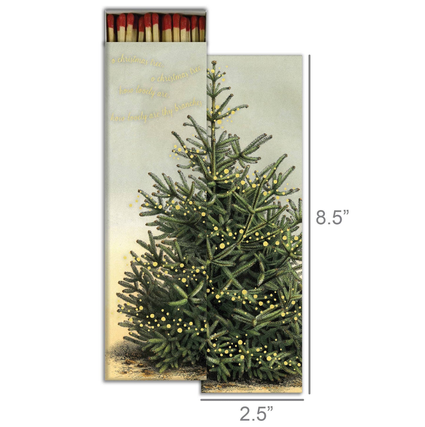 Matches Christmas Tree Gold/Green