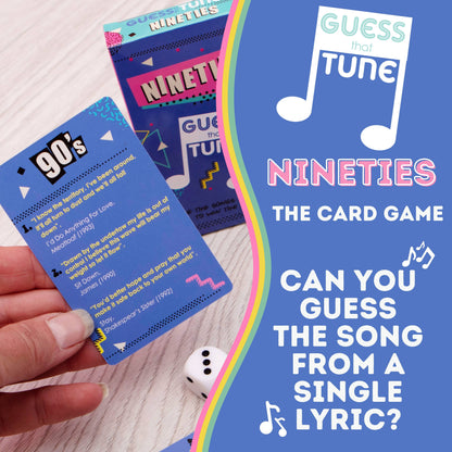 Nineties Guess That Tune - Music Quiz Family/Party Card Game
