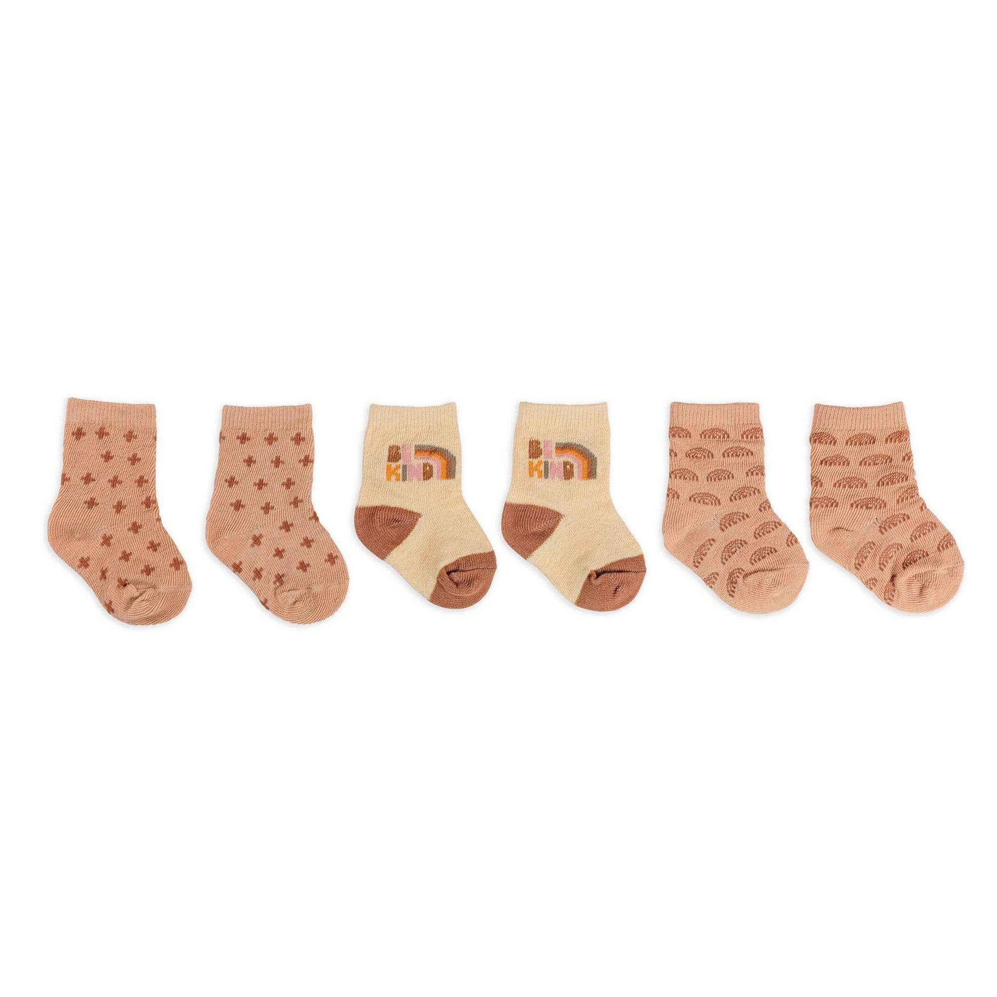 Baby Socks Trio Be Kind Rainbows