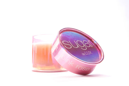 PINK ROSE AND DRAGON FRUIT 2 WICK DECORATIVE LID CANDLE
