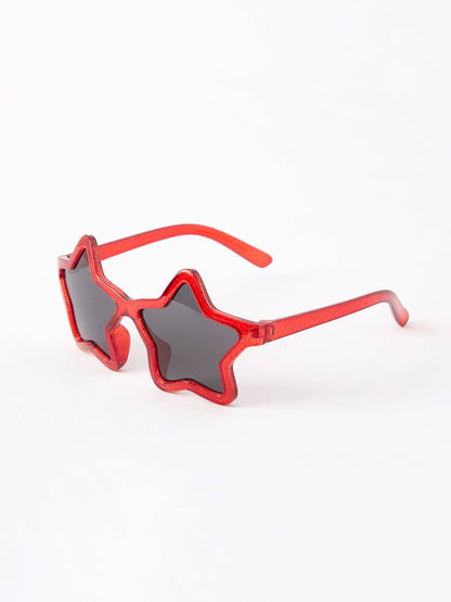 Children's Star Shaped Sunglasses: Red