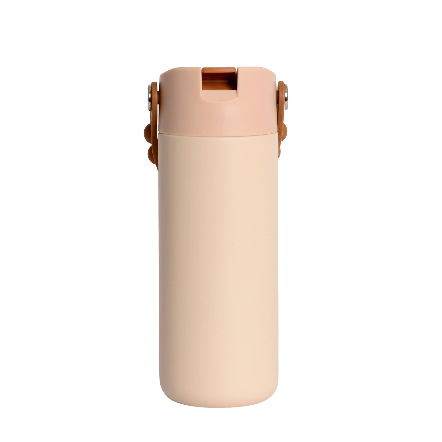 Fidget Handle Kids Stainless Bottle 18oz Beige