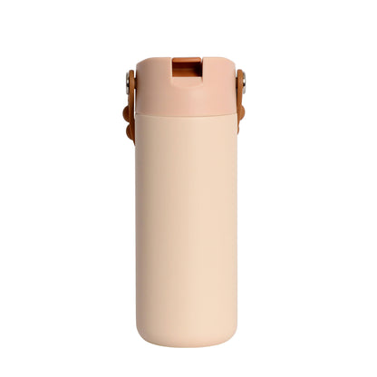 Fidget Handle Kids Stainless Bottle 18oz Beige