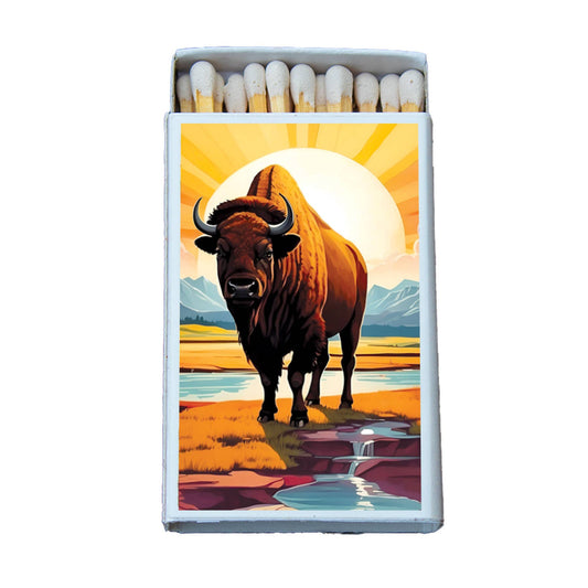 Matches • Bison Matchbox • Home Decor for Candles & Incense