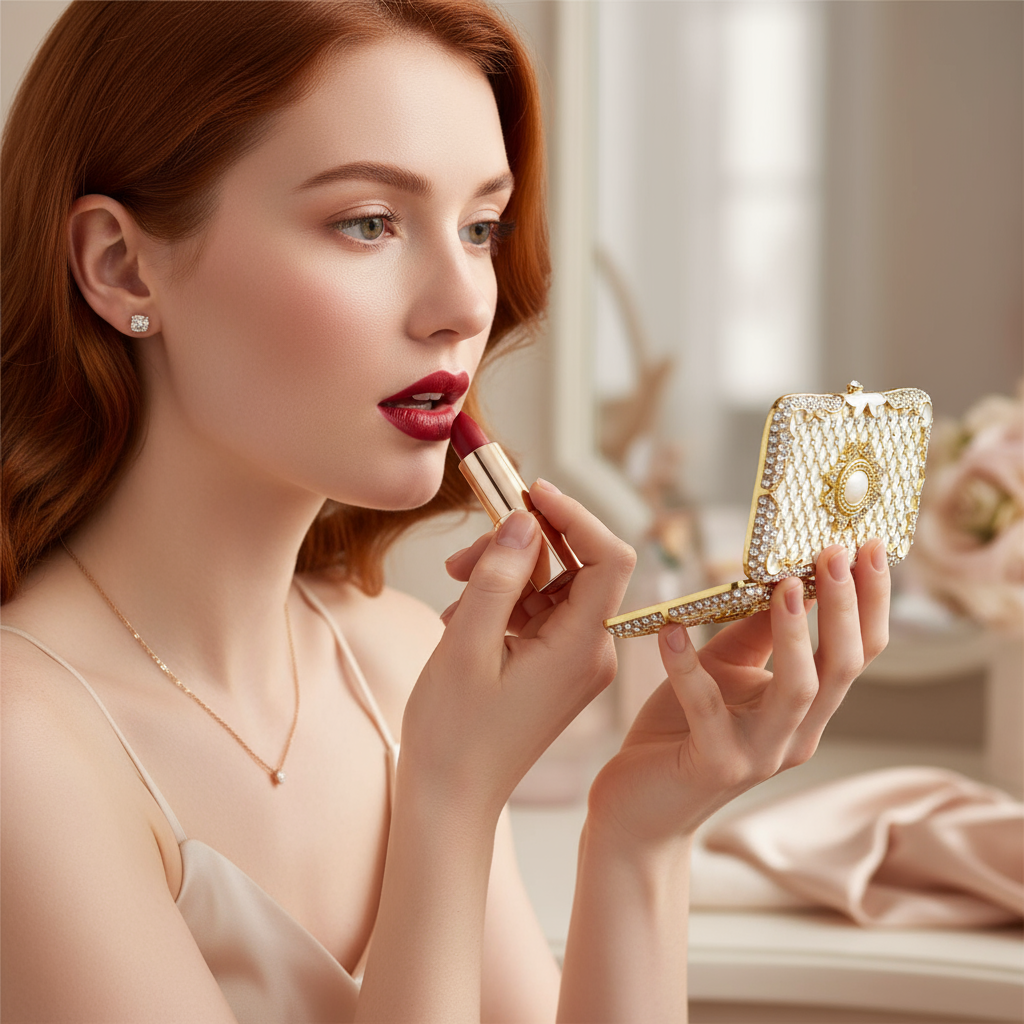 Imperial Compact | Gold Compact | Enameled Compact |