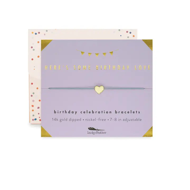 Birthday Bracelet + Envelope - 'here's Some Birthday Love!'