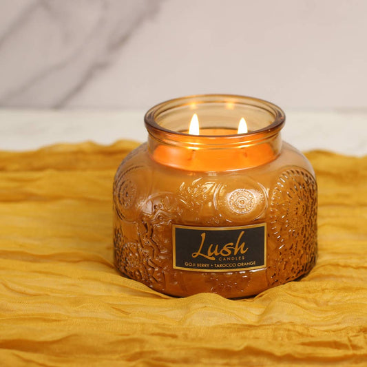 A Cheerful Giver - Lush Candle (20oz.) – Goji Berry Tarocco Orange